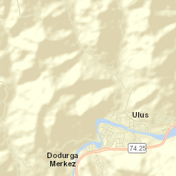 Ulus İlçesi Street Map