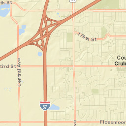 Country Club Hills Street Map