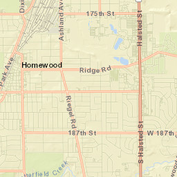 East Hazel Crest Street Map