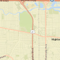 Highland Street Map