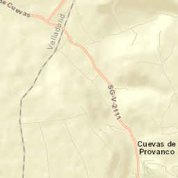 Cuevas de Provanco Street Map