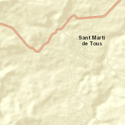 Sant Martí de Tous Street Map