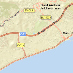 Sant Andreu de Llavaneres Street Map