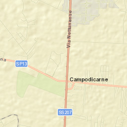 Campo di Carne Street Map
