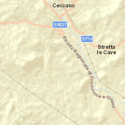 Ceccano Street Map