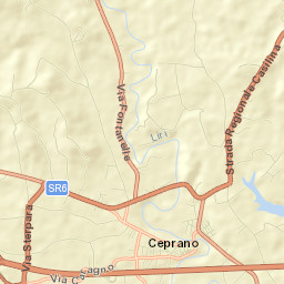 Ceprano Street Map