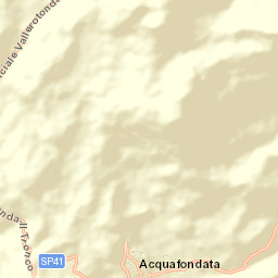 Acquafondata Street Map