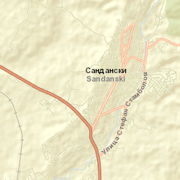 Sandanski Street Map