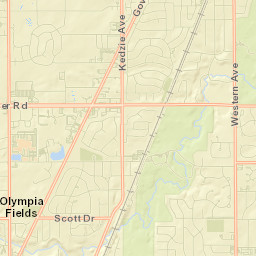 Olympia Fields Street Map