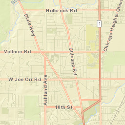 335-353 Chicago Road, Chicago Heights, IL Street Map