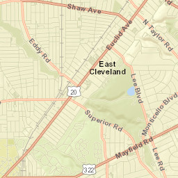 East Cleveland Street Map