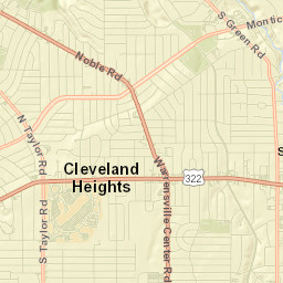Cleveland Heights Street Map
