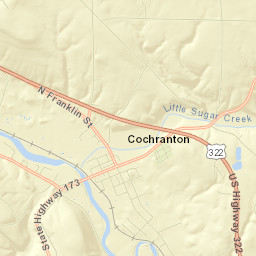 Cochranton Street Map