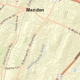 Meriden Street Map