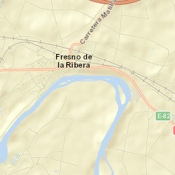 Fresno de la Ribera Street Map