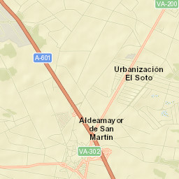 Aldeamayor de San Martín Street Map