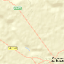 Cogeces del Monte Street Map