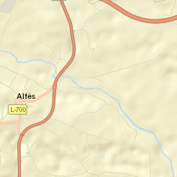 Alfés Street Map