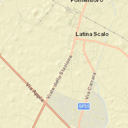 Latina Scalo Street Map
