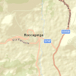Roccagorga Street Map