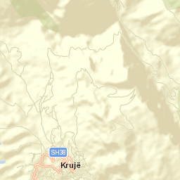 Krujë Street Map