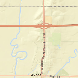 Avoca Street Map