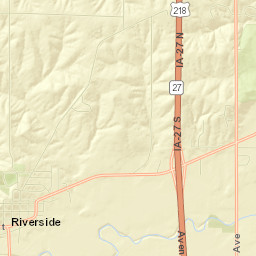 Riverside Street Map