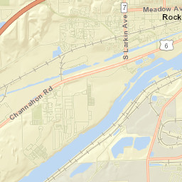 Interstate 80, Illinois and Michigan Canal, Joliet Street Map