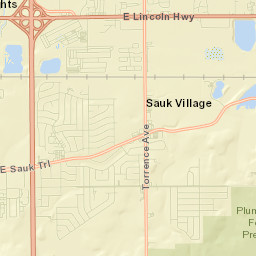 Sauk Village Street Map