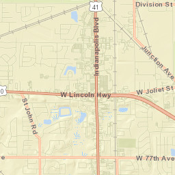 Schererville Street Map