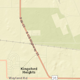 Kingsford Heights Street Map