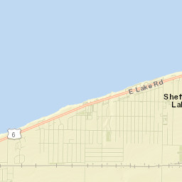 Sheffield Lake Street Map