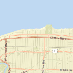 Lakewood Street Map