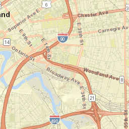 Cuyahoga County Street Map