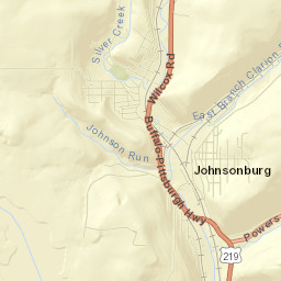 Johnsonburg Street Map