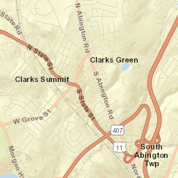 Clarks Summit Street Map