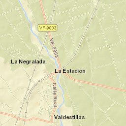 Valdestillas Street Map