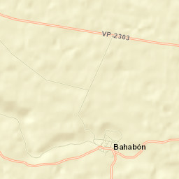 Bahabón Street Map