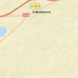 Candasnos Street Map