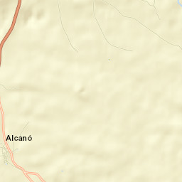 Alcanó Street Map