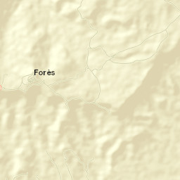 Forès Street Map