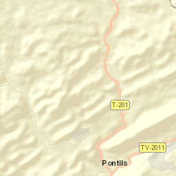 Pontils Street Map