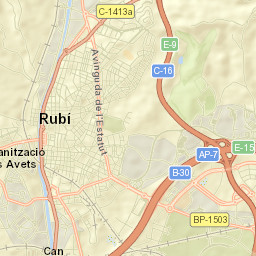 Rubí Street Map