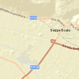 Sezze Scalo Street Map