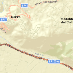 Sezze Street Map
