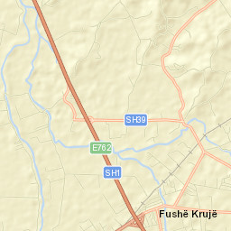 Fushë-Krujë Street Map