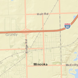 Minooka Street Map