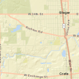 Steger Street Map