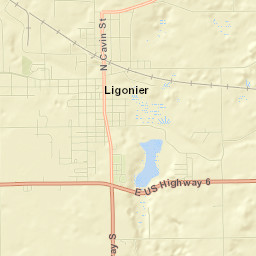 Ligonier Street Map