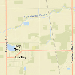 Luckey Street Map